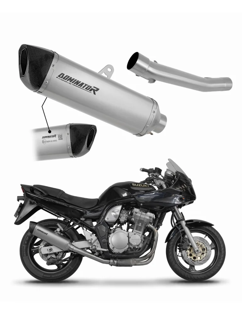 Silencieux slip-on homologué Dominator HP6 Titane pour Suzuki GSF Bandit 1200 (1996-2000)