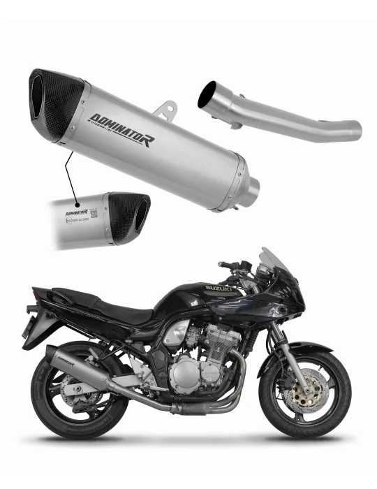 Silencieux slip-on homologué Dominator HP6 Titane pour Suzuki GSF Bandit 1200 (1996-2000)