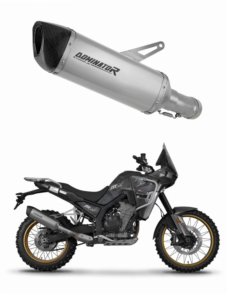 Silencieux slip-on Dominator HP6 Titane pour Kove 800 X Pro Adventure (2023-2026)