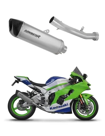 Silencieux slip-on Dominator HP6 Titane pour Kawasaki ZX10R / RR (2021-2025)