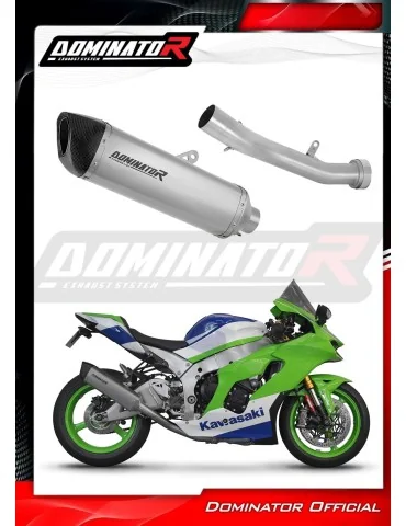 Silencieux slip-on Dominator HP6 Titane pour Kawasaki ZX10R / RR (2021-2025)