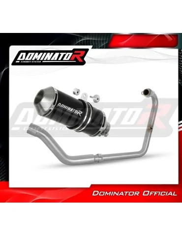 Ligne d'échappement complète inox Dominator OV G2 Noir pour Benelli BN 125 (2018-2023)