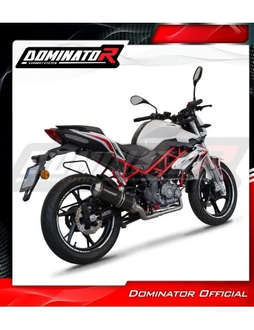 Ligne d'échappement complète inox Dominator OV G2 Noir pour Benelli BN 125 (2018-2023)