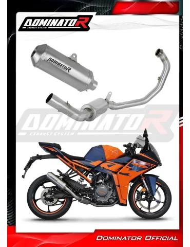 Ligne d'échappement complète inox Dominator OV G2 EX pour KTM RC 390 (2022-2024)
