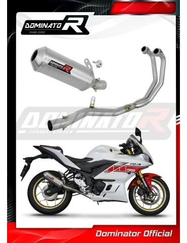 Ligne d'échappement complète inox Dominator OV G2 pour Yamaha YZF-R3 (2019-2024) - réf. YA147DA