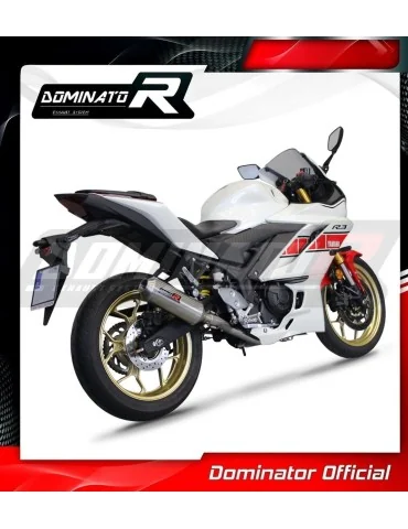 Ligne d'échappement complète inox Dominator OV G2 pour Yamaha YZF-R3 (2019-2024) - réf. YA147DA