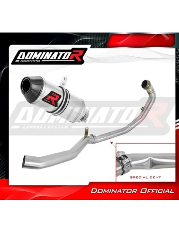 Ligne d'échappement complète inox Dominator HP3 pour Husqvarna Svartpilen 401 (2020-2023)