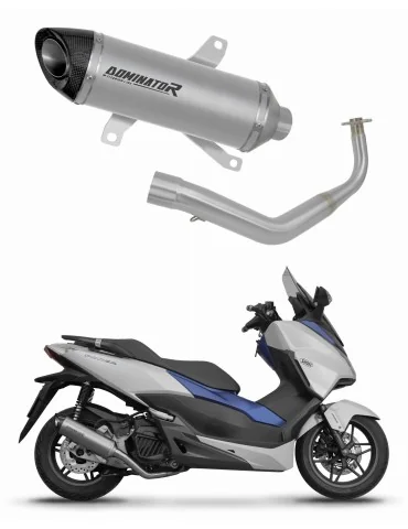 Ligne d'échappement complète Dominator HP8 Titane pour Honda NSS 125 Forza (2017-2020)
