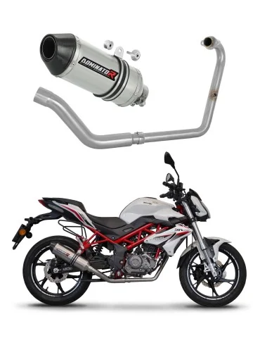 Ligne d'échappement complète inox Dominator HP3 pour Benelli BN 125 (2018-2023)