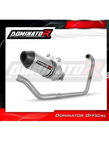 Ligne d'échappement complète inox Dominator HP3 pour Benelli BN 125 (2018-2023)