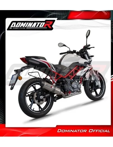 Ligne d'échappement complète inox Dominator HP3 pour Benelli BN 125 (2018-2023)