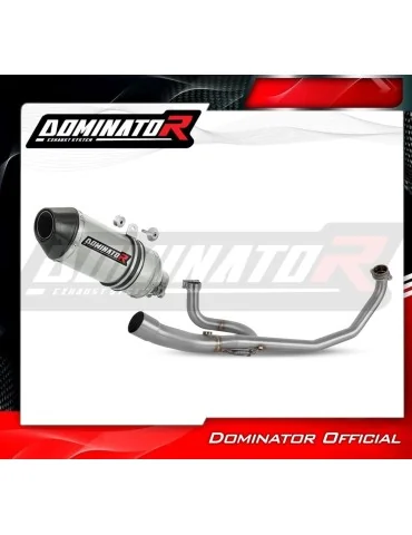Ligne d'échappement complète inox Dominator HP3 pour Honda VTR 250 (2009-2015)