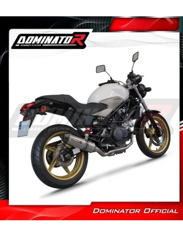 Ligne d'échappement complète inox Dominator HP3 pour Honda VTR 250 (2009-2015)