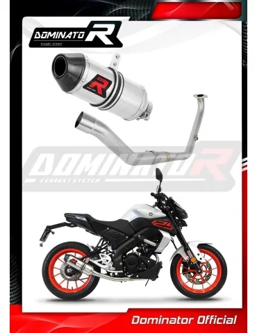 Ligne d'échappement complète inox Dominator HP3 pour Yamaha MT 125 (2021-2024)