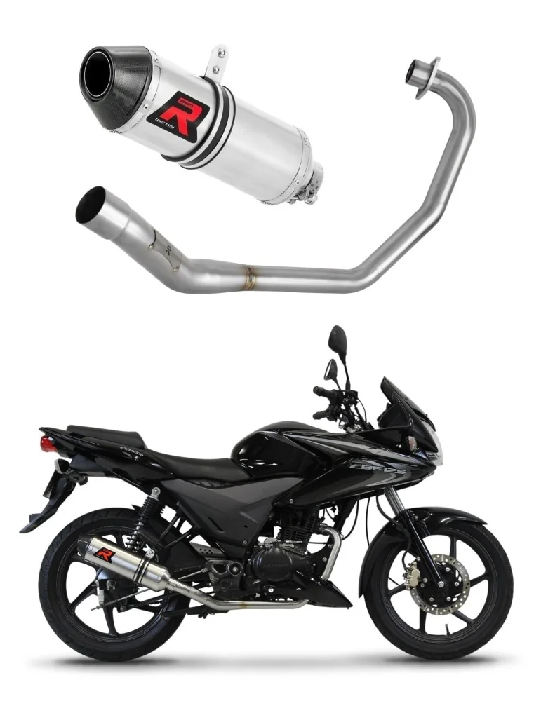 Ligne d'échappement complète inox Dominator HP3 pour Honda CBF 125 (2009-2014)