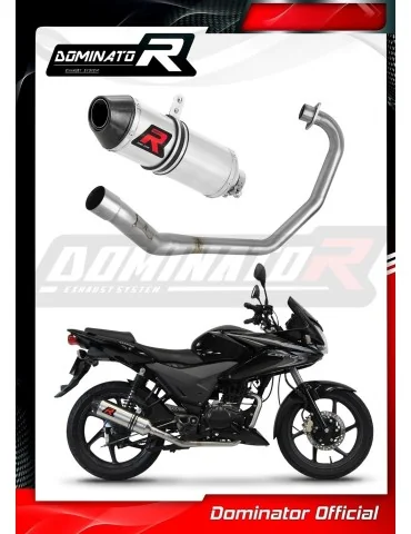 Ligne d'échappement complète inox Dominator HP3 pour Honda CBF 125 (2009-2014)