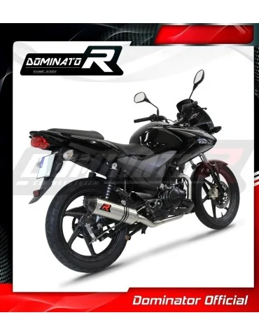 Ligne d'échappement complète inox Dominator HP3 pour Honda CBF 125 (2009-2014)
