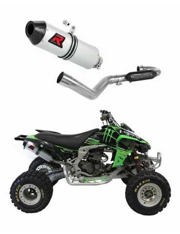 Ligne d'échappement complète inox Dominator MX2 pour Kawasaki KFX 450 (2008-2014)