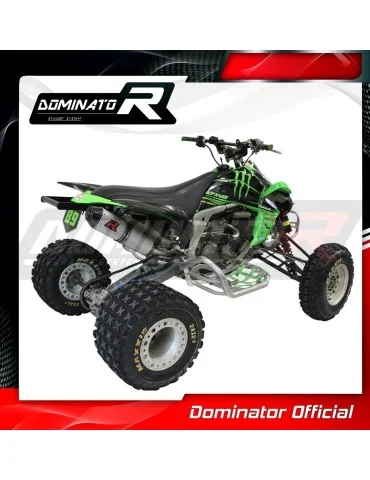 Ligne d'échappement complète inox Dominator MX2 pour Kawasaki KFX 450 (2008-2014)
