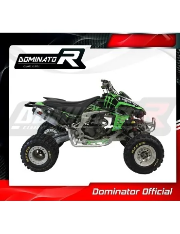 Ligne d'échappement complète inox Dominator MX2 pour Kawasaki KFX 450 (2008-2014)