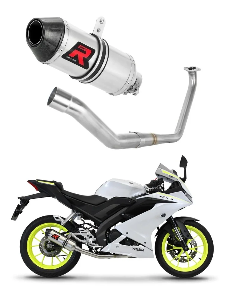 Ligne d'échappement complète inox Dominator HP3 pour Yamaha YZF R125 (2019-2020)