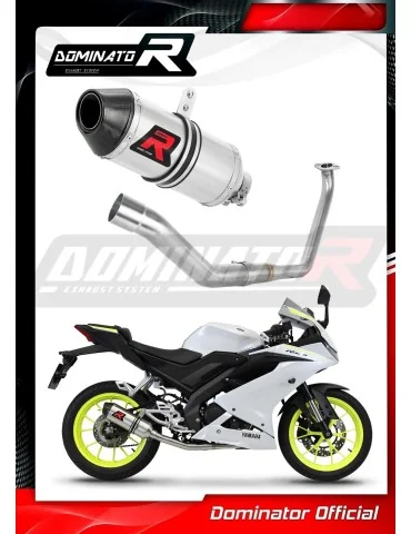 Ligne d'échappement complète inox Dominator HP3 pour Yamaha YZF R125 (2019-2020)