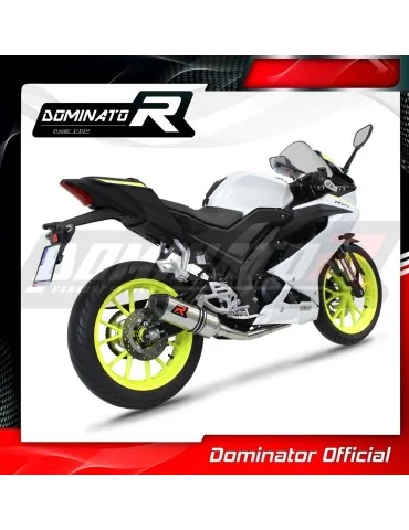 Ligne d'échappement complète inox Dominator HP3 pour Yamaha YZF R125 (2019-2020)