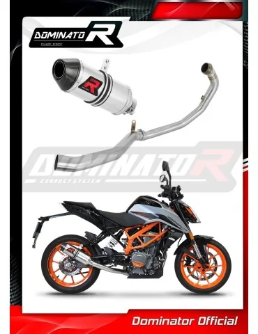 Ligne d'échappement complète inox Dominator HP3 pour KTM 390 Duke (2021-2023)