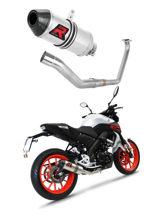 Ligne d'échappement complète inox Dominator HP3 pour Yamaha MT 125 (2020)