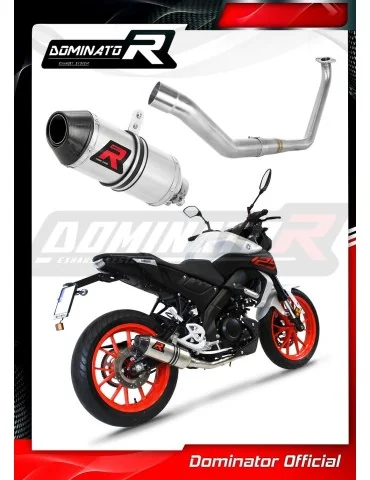 Ligne d'échappement complète inox Dominator HP3 pour Yamaha MT 125 (2020)
