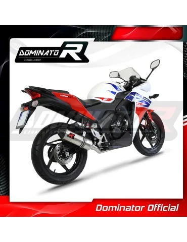 Ligne d'échappement complète inox Dominator HP3 pour Honda CBR 150 R (2011-2016)