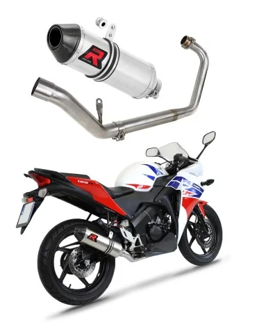 Ligne d'échappement complète inox Dominator HP3 pour Honda CBR 125 R (2011-2018)
