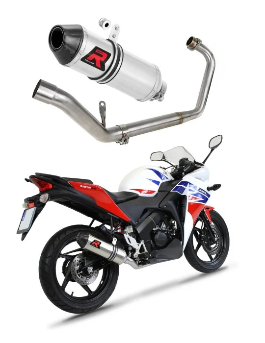 Ligne d'échappement complète inox Dominator HP3 pour Honda CBR 125 R (2011-2018)