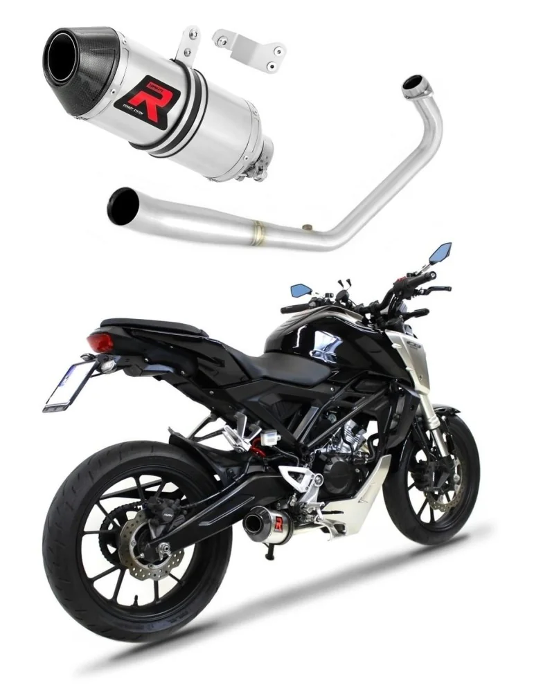 Ligne d'échappement complète inox Dominator HP3 pour Honda CB 125 R (2018-2020)