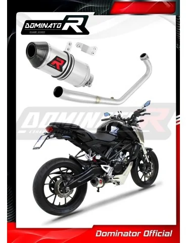 Ligne d'échappement complète inox Dominator HP3 pour Honda CB 125 R (2018-2020)