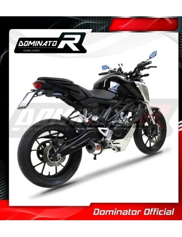 Ligne d'échappement complète inox Dominator HP3 pour Honda CB 125 R (2018-2020)