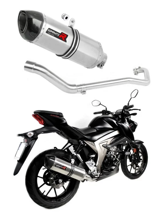 Ligne d'échappement complète inox Dominator HP1 pour Suzuki GSX S 125 (2017-2019)