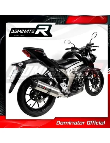 Ligne d'échappement complète inox Dominator HP1 pour Suzuki GSX S 125 (2017-2019)