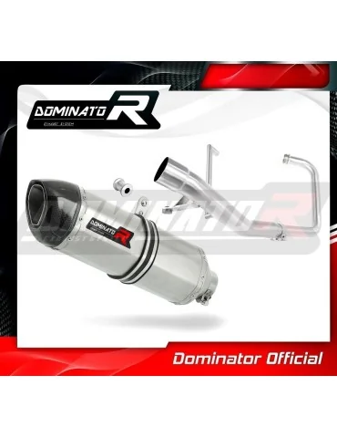 Ligne d'échappement complète inox Dominator HP1 pour Yamaha YBR 125 (2000-2008)