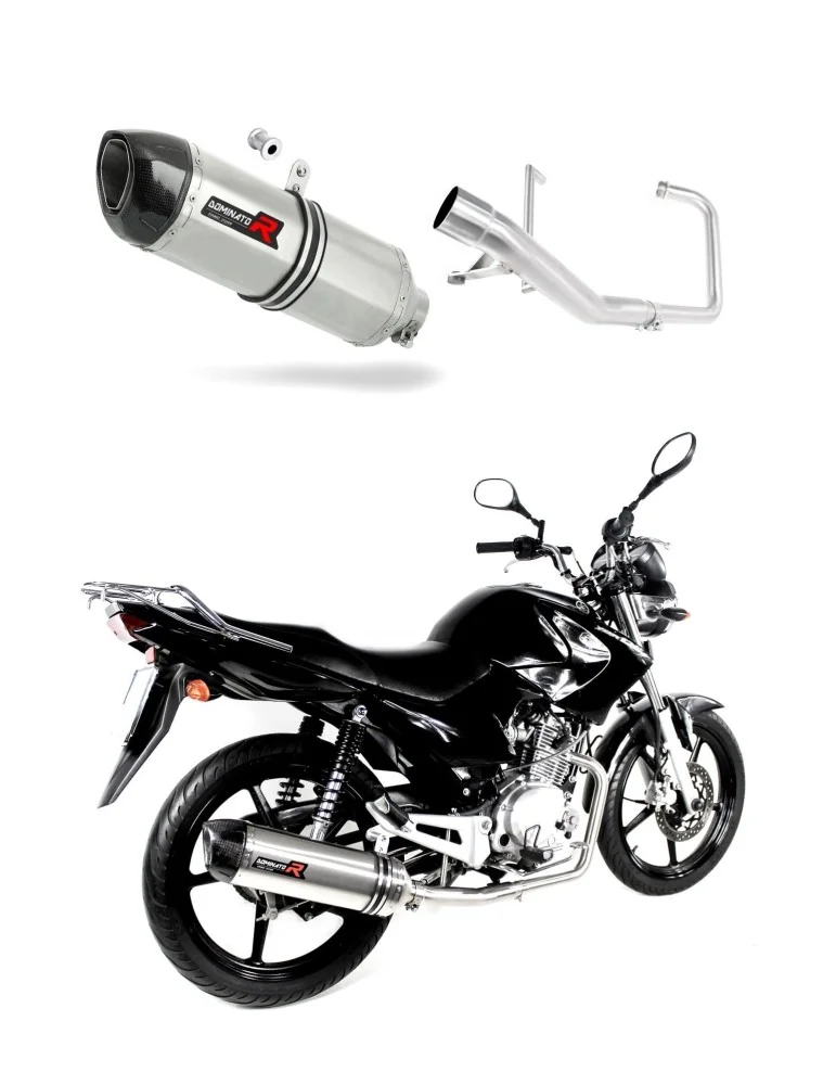 Ligne d'échappement complète inox Dominator HP1 pour Yamaha YBR 125 (2009-2018)