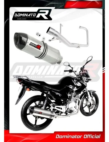 Ligne d'échappement complète inox Dominator HP1 pour Yamaha YBR 125 (2009-2018)