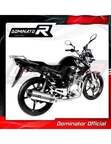 Ligne d'échappement complète inox Dominator HP1 pour Yamaha YBR 125 (2009-2018)
