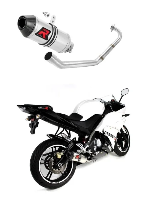 Ligne d'échappement complète inox Dominator HP3 pour Yamaha YZF R125 (2014-2018)