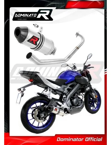 Ligne d'échappement complète inox Dominator HP3 pour Yamaha MT 125 (2014-2019)