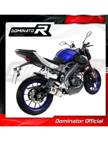 Ligne d'échappement complète inox Dominator HP3 pour Yamaha MT 125 (2014-2019)