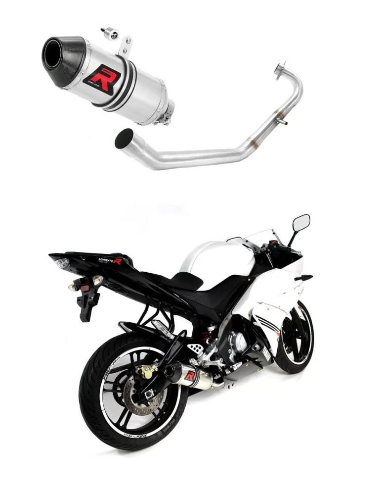 Ligne d'échappement complète inox Dominator HP3 pour Yamaha YZF R125 (2008-2013)
