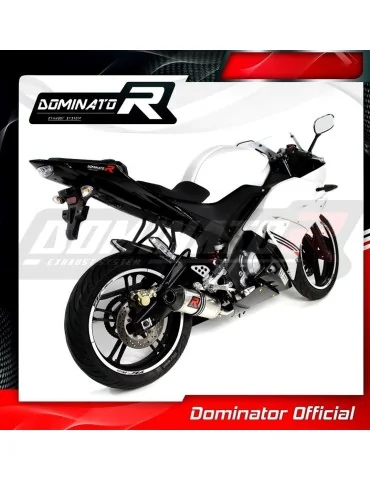 Ligne d'échappement complète inox Dominator HP3 pour Yamaha YZF R125 (2008-2013)