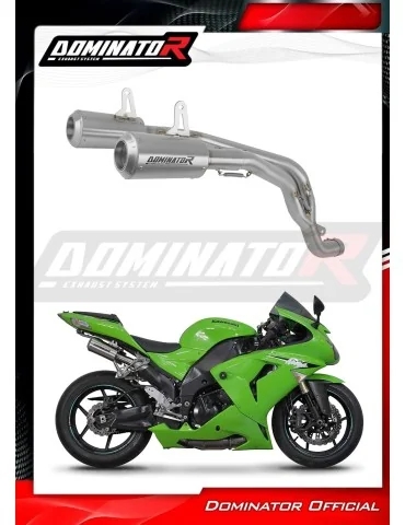 Silencieux slip-on Dominator GPS pour Kawasaki ZX10R (2006-2007) - réf. KA089DCSAT