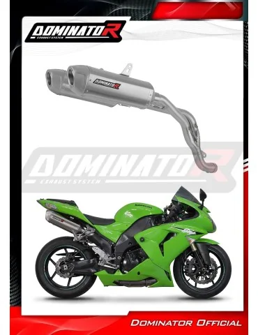 Silencieux slip-on Dominator S6 pour Kawasaki ZX10R (2006-2007) - réf. KA089DS6SAT