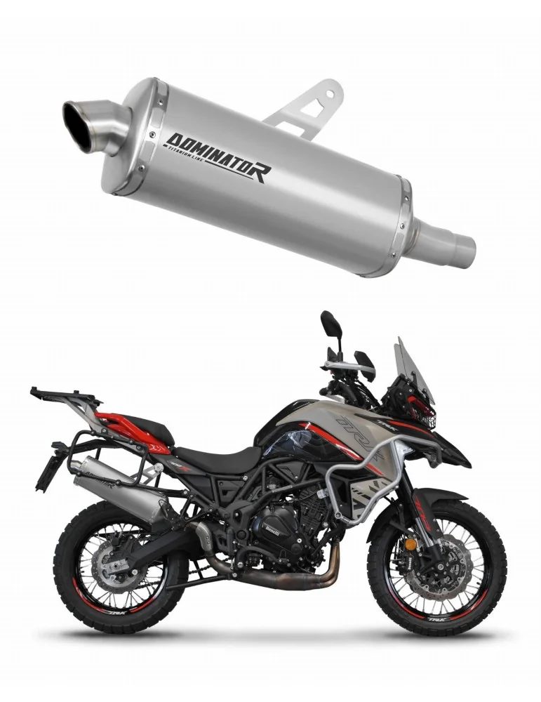 Silencieux slip-on Dominator P7 Titane pour Benelli TRK 702 / TRK 702X (2023-2024)